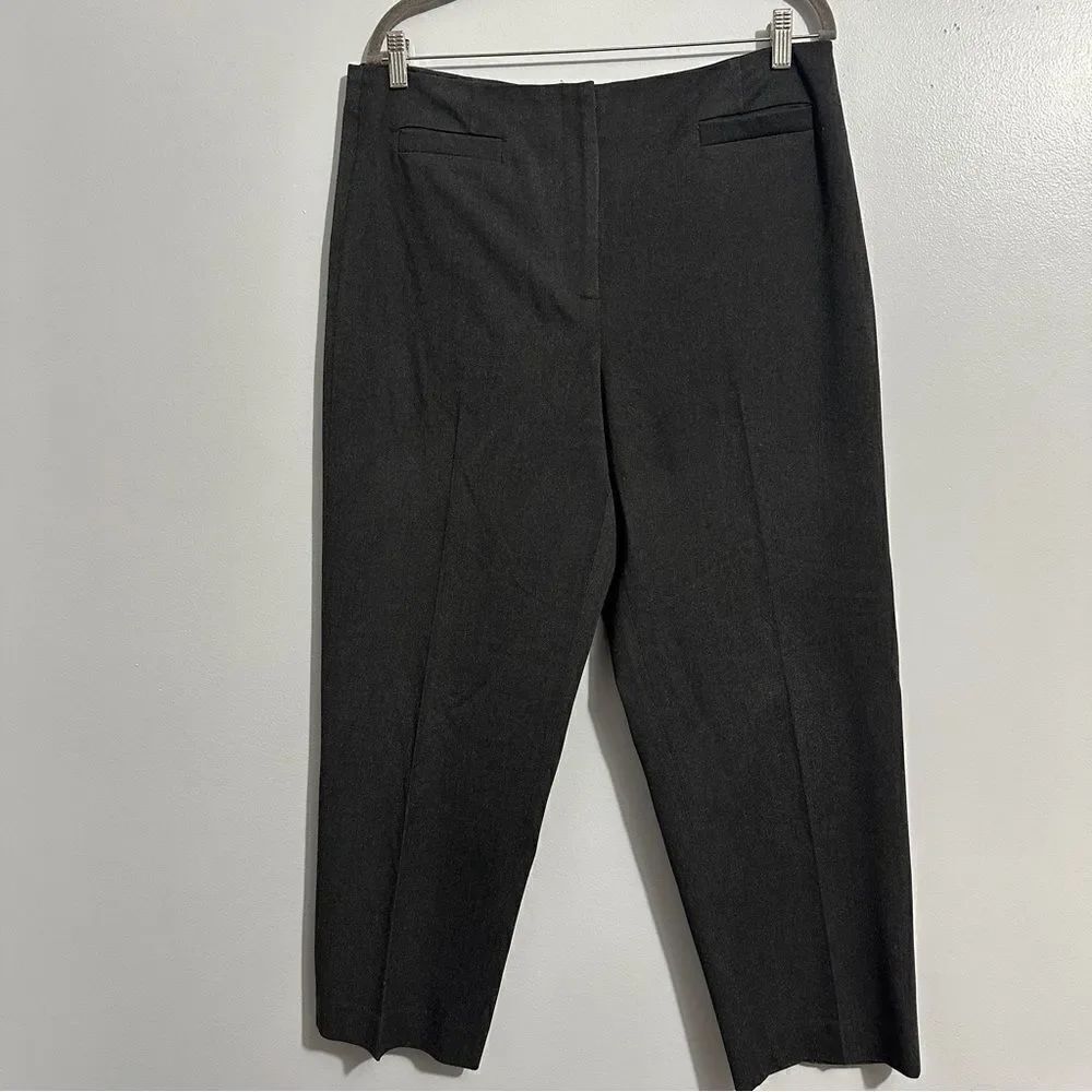 Talbots stretch dark gray capris size 16
